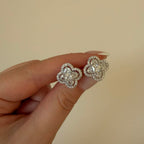 Silver Clover Earrings