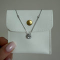 Silver Pear Necklace