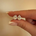 Silver Pear Earrings